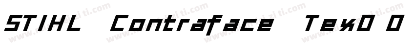 STIHL Contraface Tex字体转换